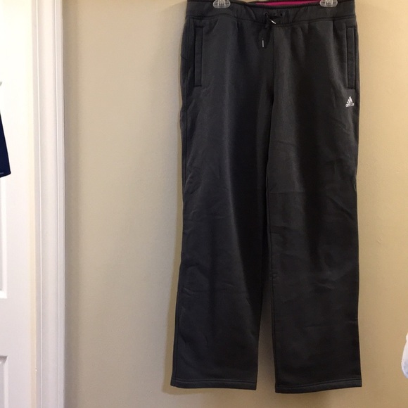 NWOT Adidas Fleece Olive Green Sweatpants w. - Picture 8 of 16